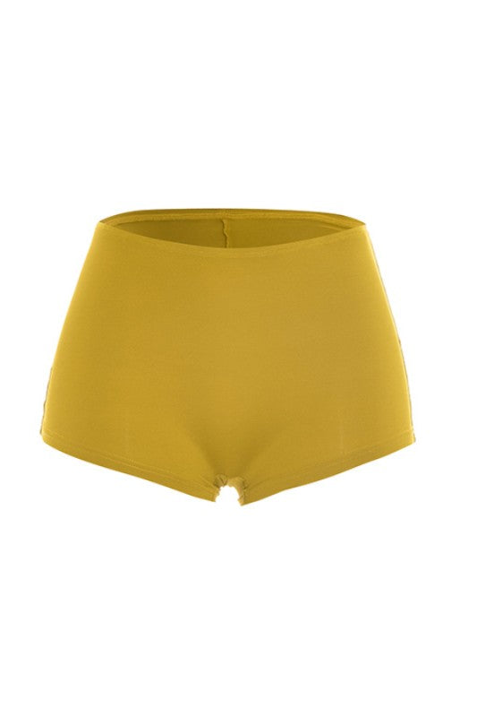 Golden Muse Halter Shorts Set Cutout Ring Detail 2-Piece