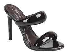 Midnight Luxe Patent Double-Strap Mule Heels view 6