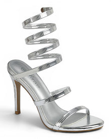 Golden Luxe Spiral Wrap Stiletto Heels view 2