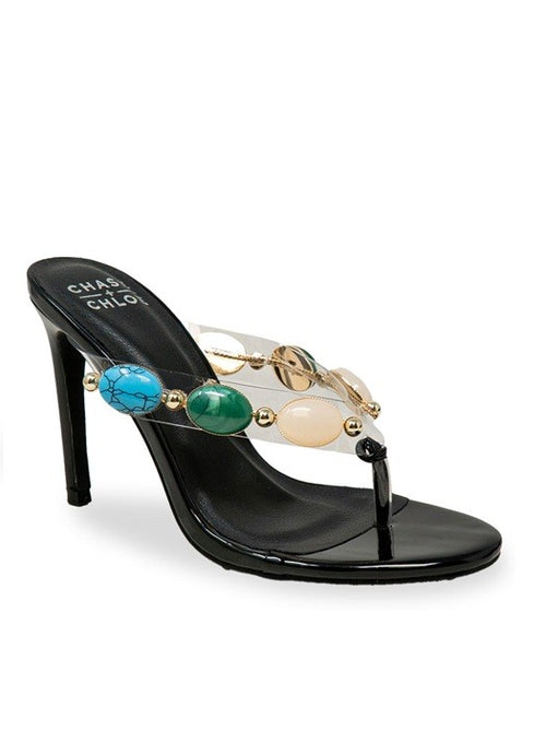 Luxe Riviera Gem Heeled Sandals